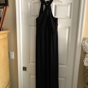 Dress barn black floor length formal gown size 10